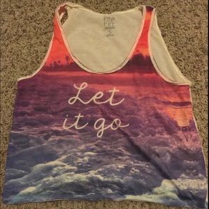Let it go tank top